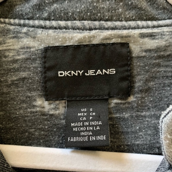 Moto Jacket DKNY Jeans Small Vintage Coat Top - Picture 4 of 4